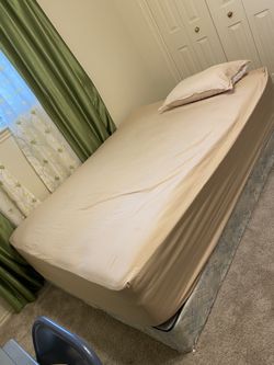 Queen Mattress With Box Spring Excellent Condition 