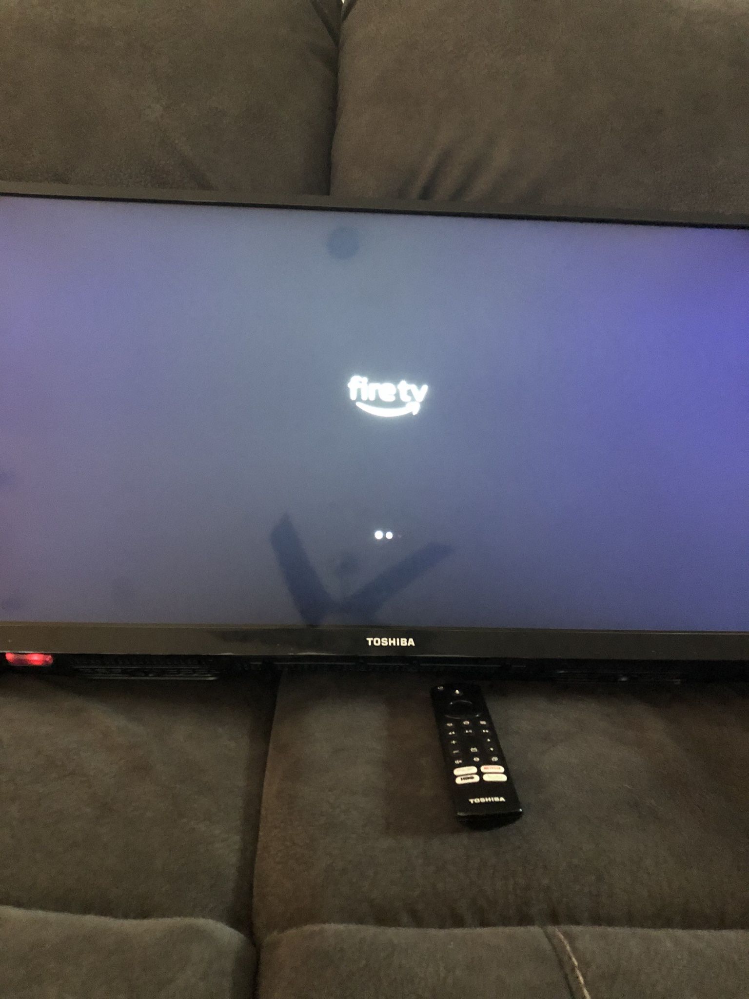 32 Inches Toshiba Fire Stick Tv With A Hanging Bracket 