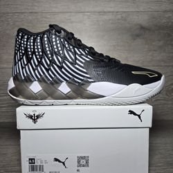 Lamelo Ball X Foot Locker 50th Anniversary Size 6.5 Youth / 8 Women Black White Puma Basketball Shoes Limited Edition