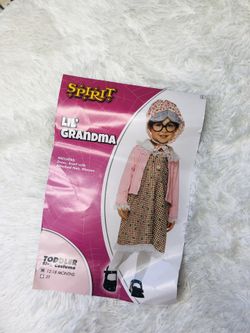 Toddler little grandma costume