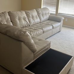 Large Cream Sectional Sofa
