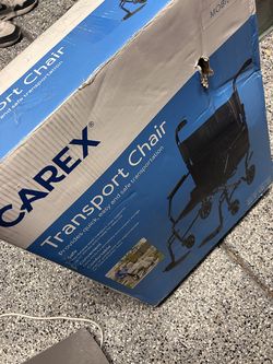 Carex medical transport wheelchair brand new in box leg rest wheel chair