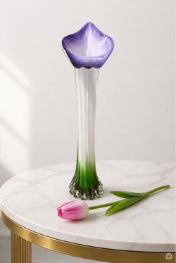 “Jack in the Pulpit” bud Vase Purple Green
