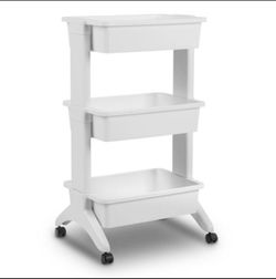 Tier Utility Cart Portable Storage Open Bin Organizer...
