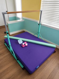 Gymnastics Bar, Beam, and Mat