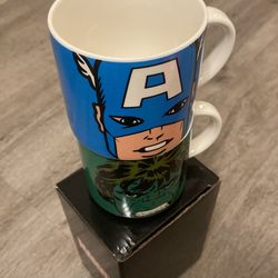 Marvel Cups Captain America And Hulk