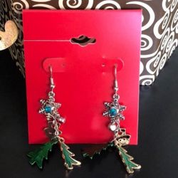 Elegant Christmas Trees Earrings 