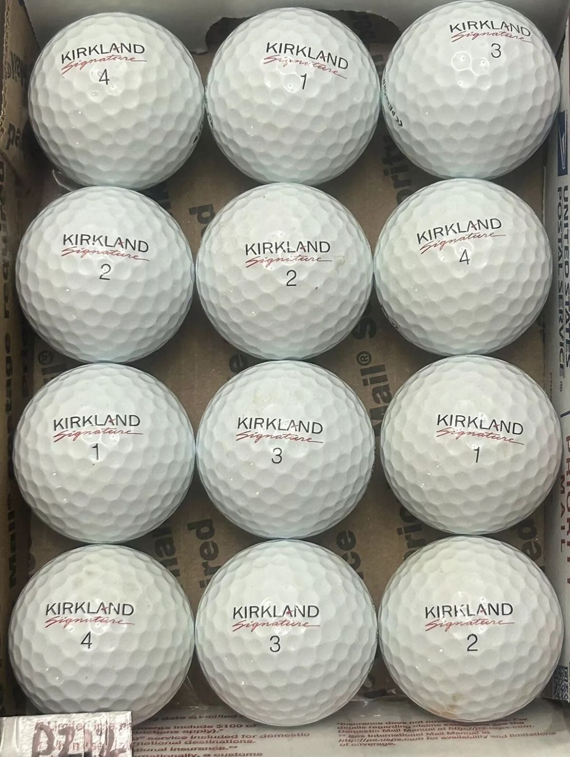 12 Kirkland White Golf Balls 5/5a Lot 212