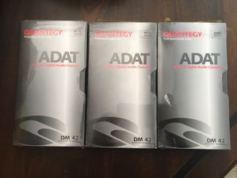 3 Quantegy ADAT Studio Series Master Digital Audio Cassette