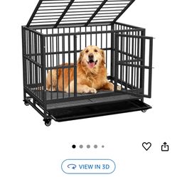 Large dog Crate/Cage On Wheels