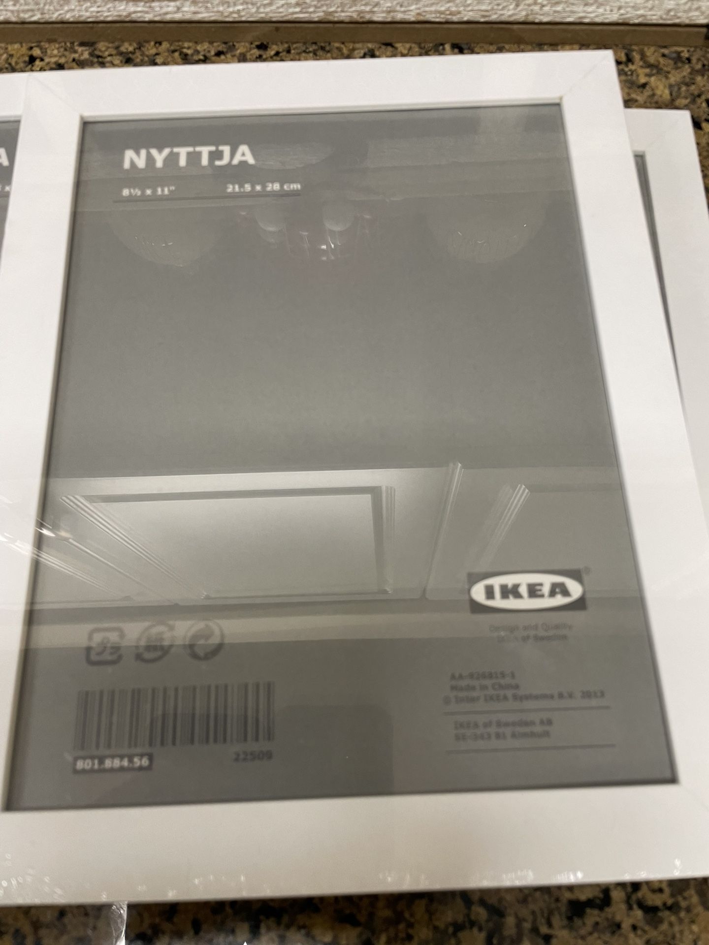 White IKEA Picture frames. 8.5 X 11”