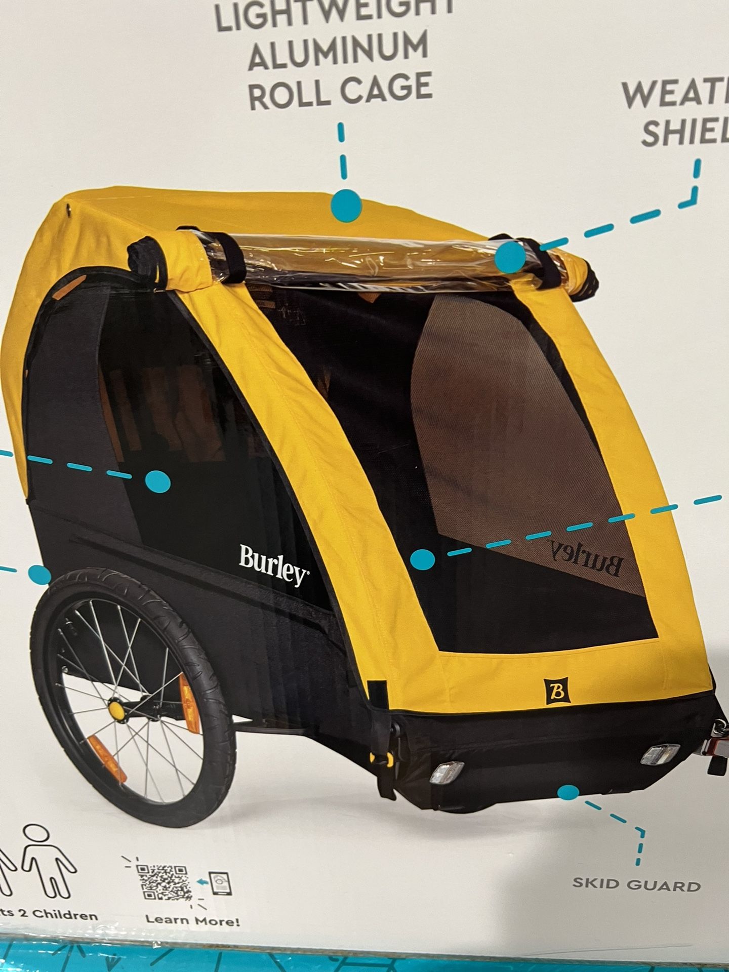 Instep Take 2 Foldable Nylon Bike Trailer Wagon