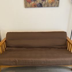 Downsized And Don’t Have Room For This Solid Oak Futon/Sofa 