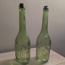 Vintage Green Collectable Bottles
