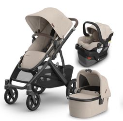 NEW! Uppababy Vista V3 Stroller & V3 Mesa Infant car seat, base, bassinet Travel System