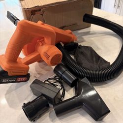 Leaf Blower Cordless, Electric Leaf Blower Cordless with Battery and Charger, 21V Handheld Electric Leaf Blower, 150CFM 130MPH Lightweight Leaf Blower