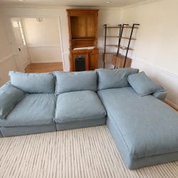 Anthropologie Shiloh Modular 3-Piece Sectional – Jade Performance Fabric