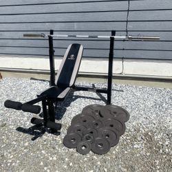 Olympic Weight Set Barbell Weight Bench Press 