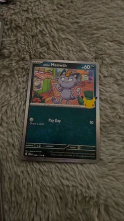 Alolan Meowth Pokémon Card 089/128