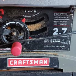 Craftsman Table Saw.
