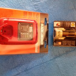 Brand New 12 Volt Max Black And Decker Charger And Battery Pack Combo
