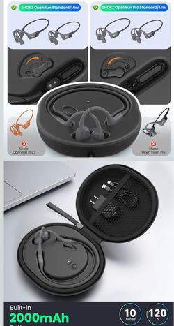 Shokz OpenRun Pro W/ wireless charging case