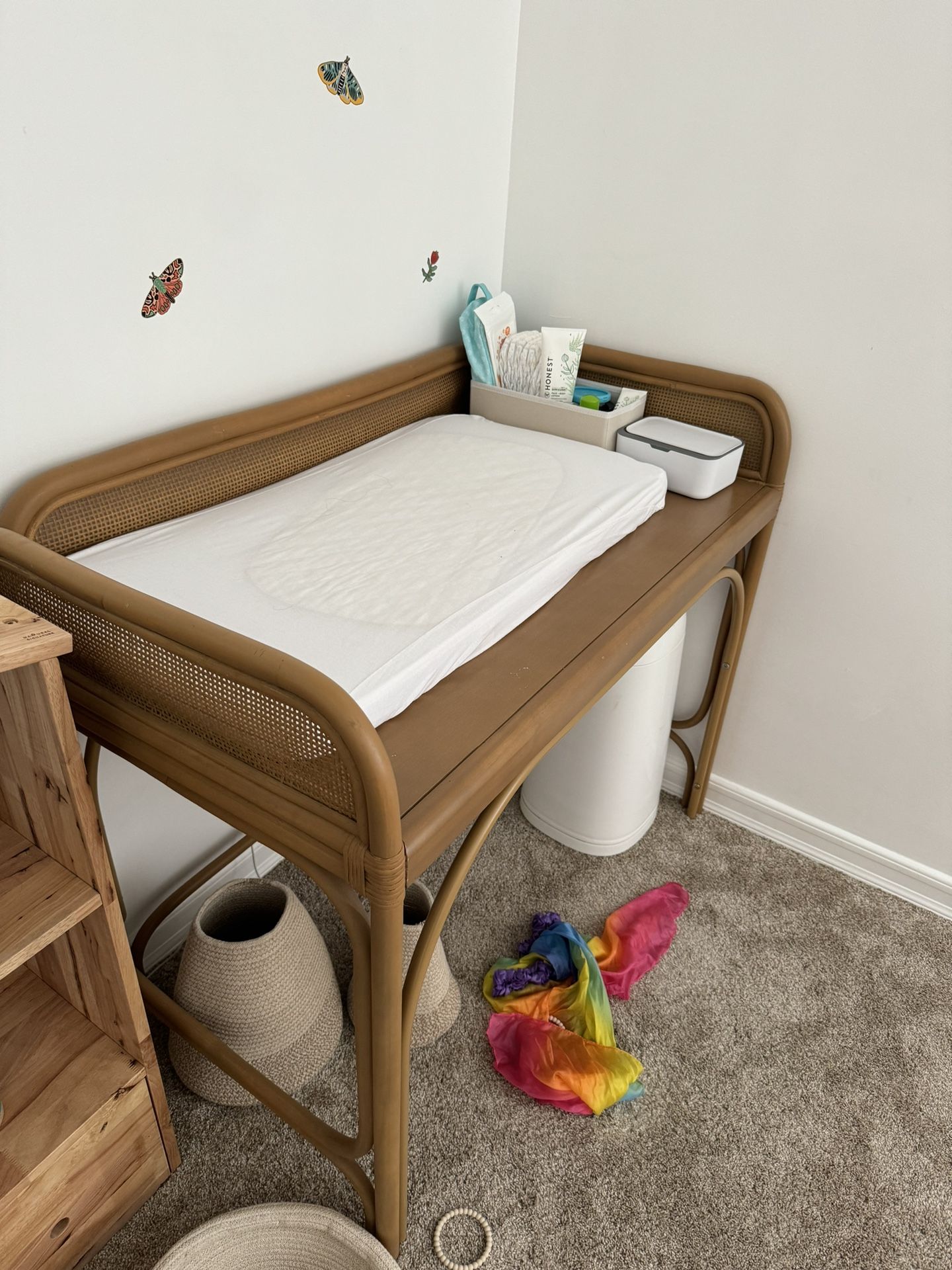 Rattan Desk Or Changing Table 