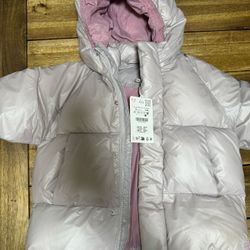 New. Zara Girls Puffy Rain Jacket Size 5y