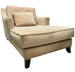 Jonathan Louis Berkley Beige Chaise Lounge