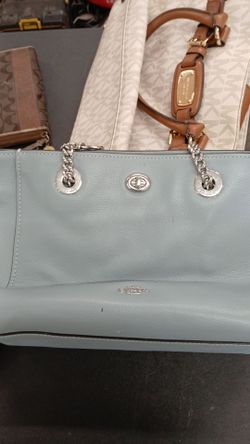 Blue coach purse