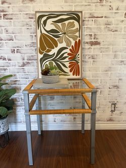Boho Chic Mixed-media Accent Table Plant Stand