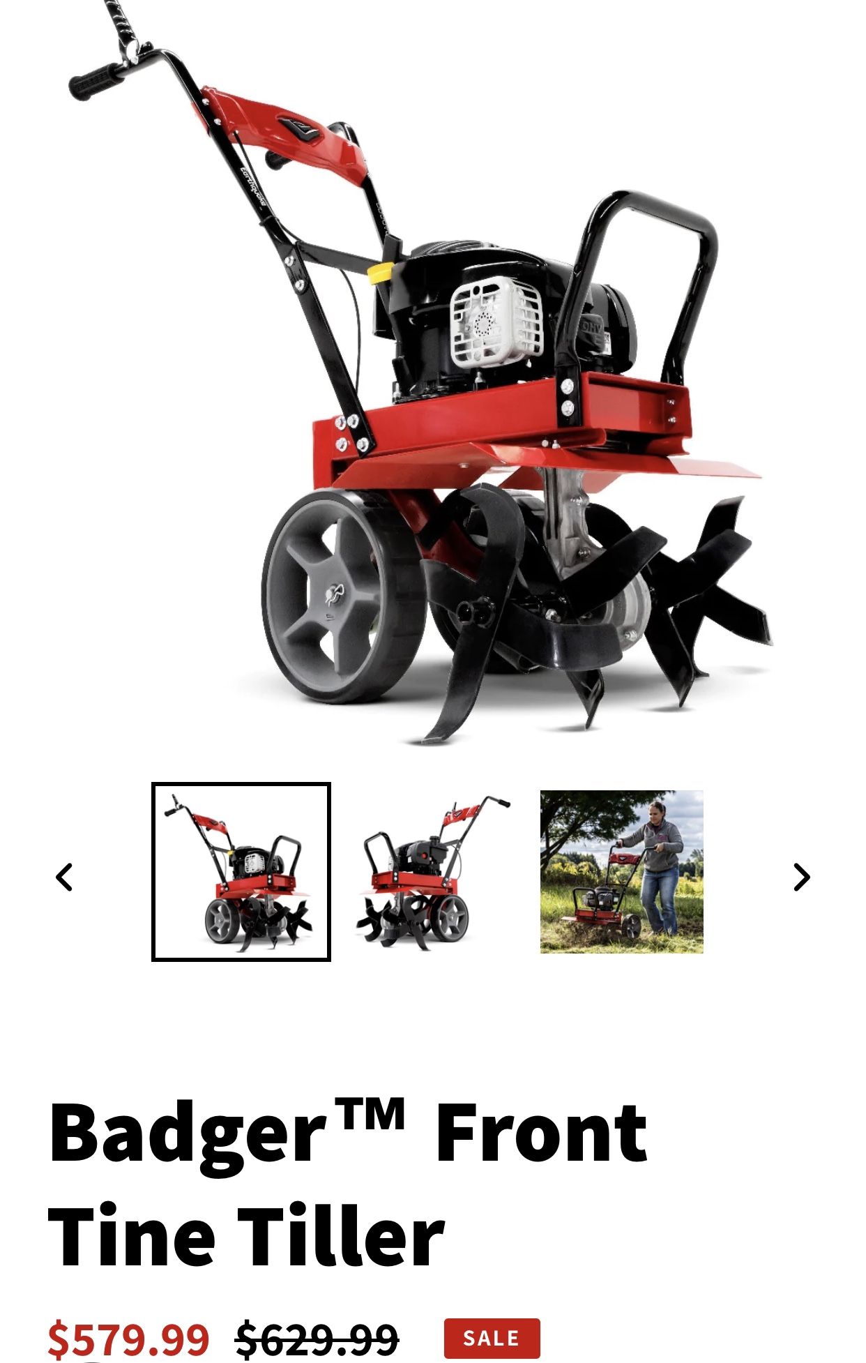 Brand New Earthquake Badger Tiller for Sale in WA OfferUp