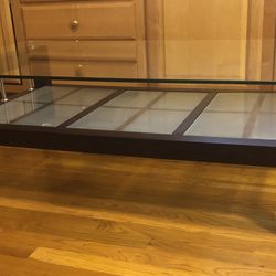 Brand New Two Layers Of Thick Glass Coffee Table 