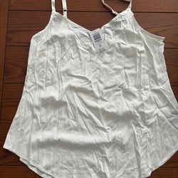 White camisole spaghetti strap shirt