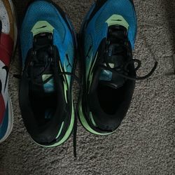 Green And Blue Puna Running Athletic Shoes For Kids 