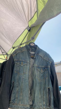 XL- Like NEW- denim/leather Harley Davidson jacket