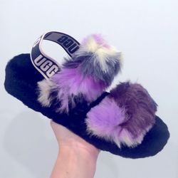 UGG OH YEAH YEAH TIE DYE SLIPPERS