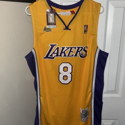 NBA Kobe Bryant Lakers yellow jersey size xl
