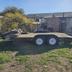 Wood Deck Dovetail Trailer 