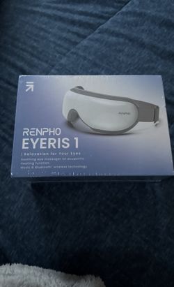 RENPHO Eyeris1 Heat Eye Temple Massager Migraine Remote Compression Music EM001R