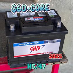 Car Battery Group Size 47/H5