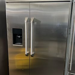 GE MONOGRAM 48”WIDE BUILT IN STAINLESS STEEL SIDE BY SIDE