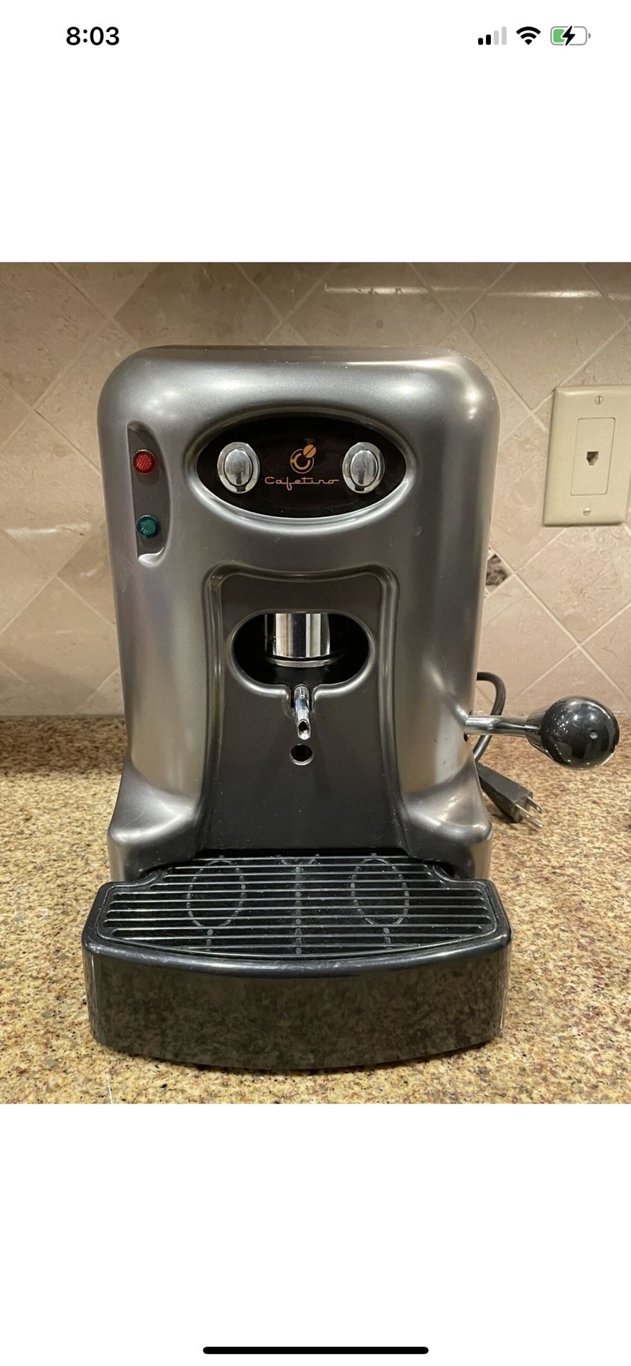 monopak cafetino coffee machine 550W, 15bar Commercial Machine. Made in France.