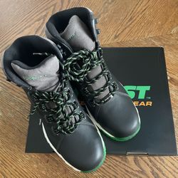 NEW HYTEST MEN WORK BOOTS STEEL TOE 10.5 SIZE