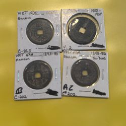 1(contact info removed) Vietnam An Nam Antique Coins 