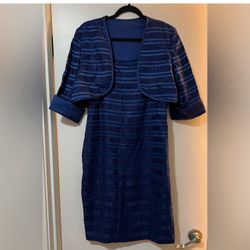 R&M Richards Blue Dress with Jacket