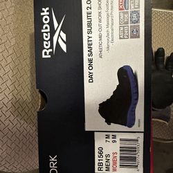 Reebok Work Day One Safety Sublite Mid Black US Men's 7 m, Womens 9m