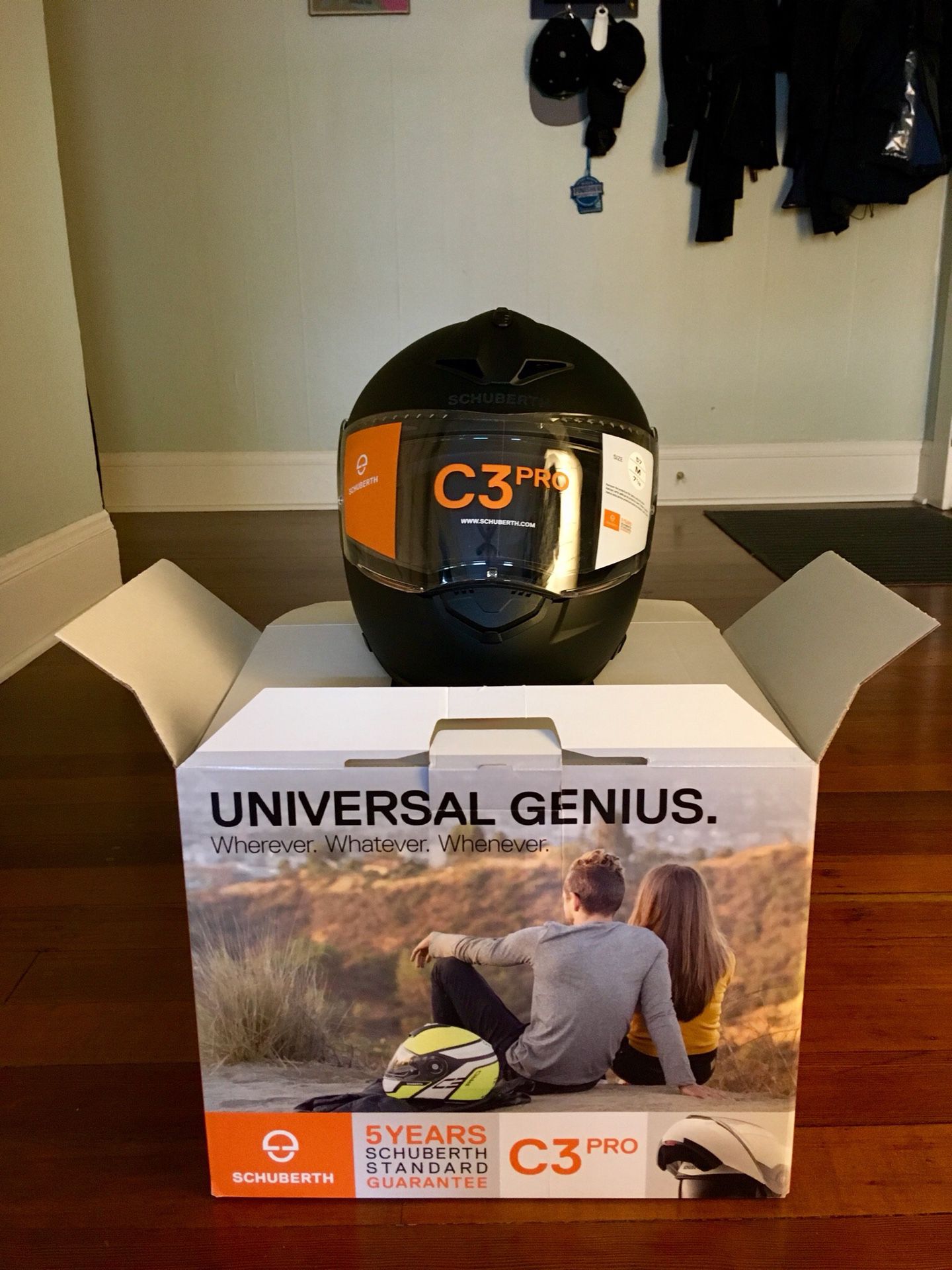 Schuberth C3 Pro Motorcycle Helmet (Brand new, size Medium)