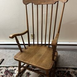 Large Wooden Rocking Chair