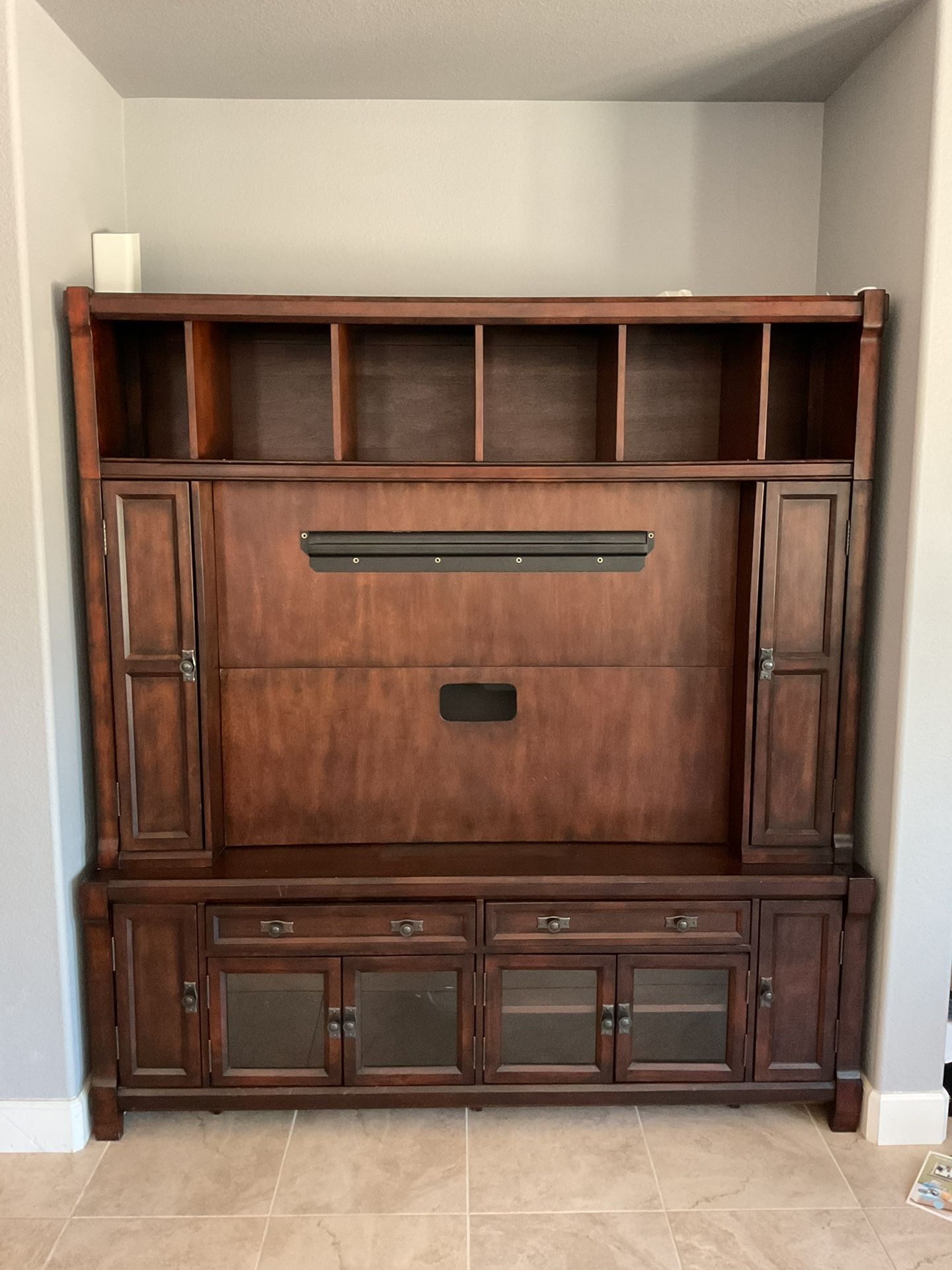 Solid Wood Entertainment Center